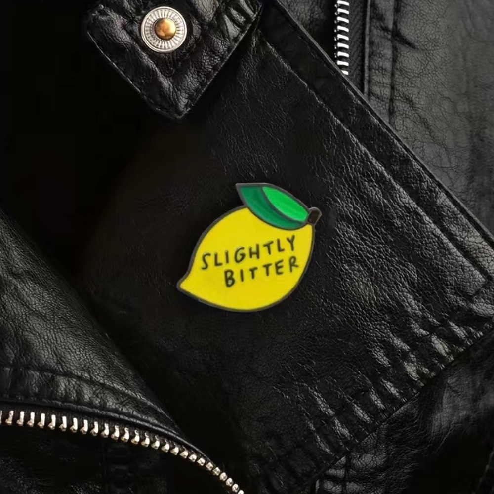 Cute Fruit Lemon‎ SLIGHTLY BITTER Jewelry Pin